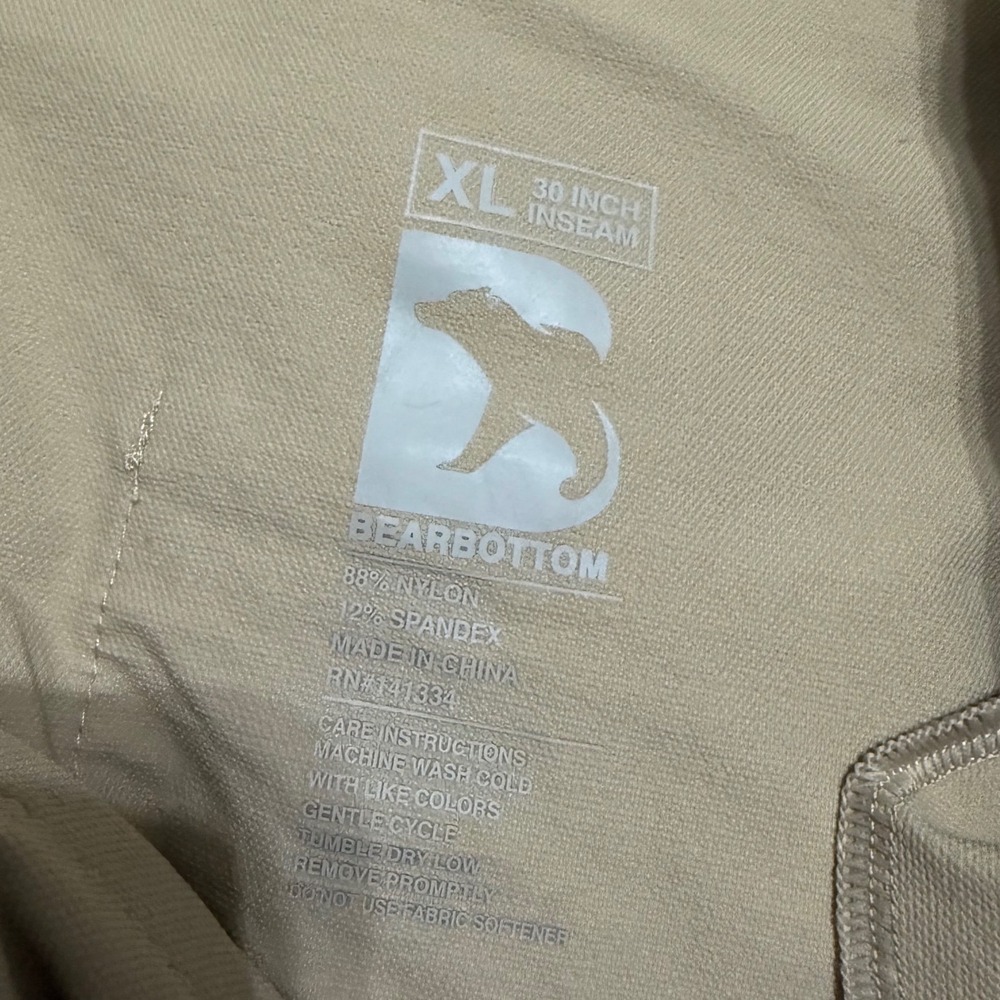 Bearbottom Men's Tour Pant Tech Chino Travel Pants Stone Khaki Size XL x 30 - Picture 6 of 6